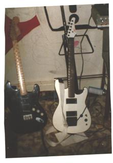 Hoots Marlin State of the art series and his hondo strat copy