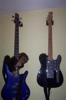 pipes telecaster and Bass guitar
